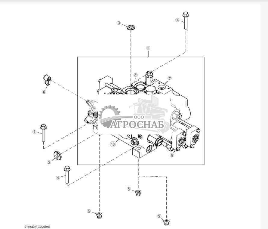 Two Spool Loader Control Valve, Z-Bar 
